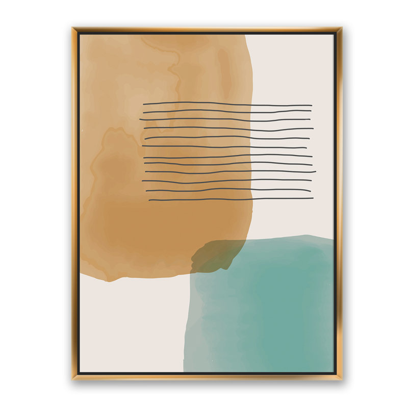 «Minimal Elementary and Geometric Compostions XX XXV», reproduction sur toile, Toile encadrée d'or