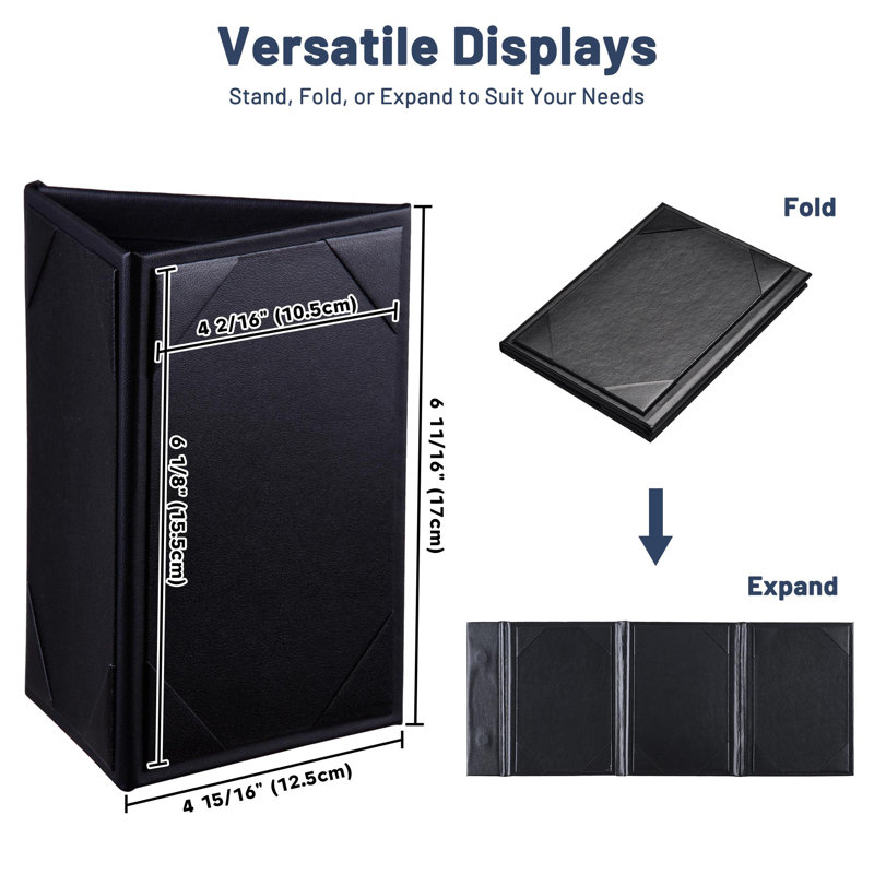 Porte-menu WeChef Triangle, 4 po x 6 po - Triangle