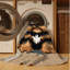  Tapis lavable pour chiens Griffon de Bruxelles-502393216