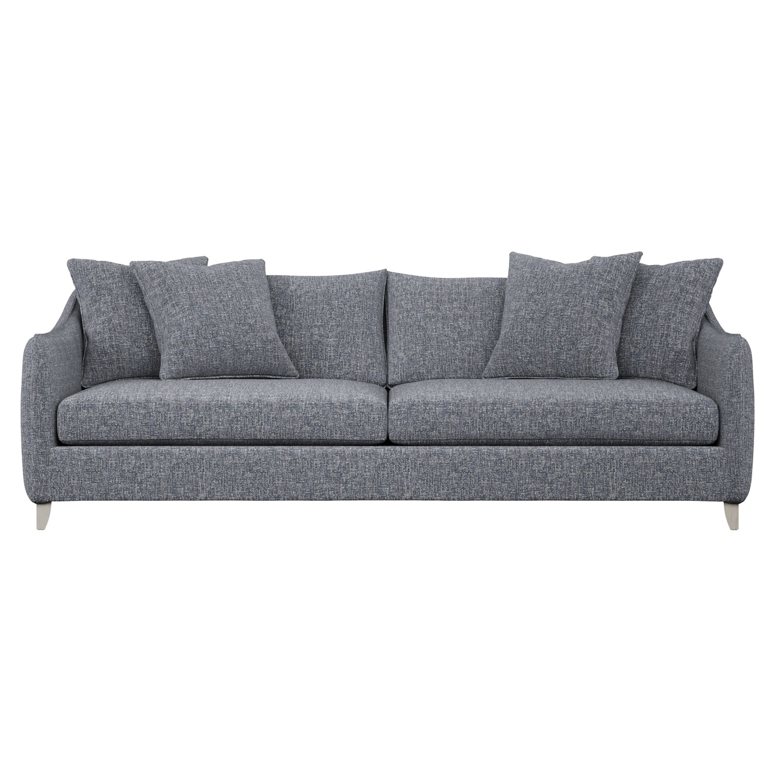 Joli 90" Loveseat, Dark Gray Chenille 5533-011, Brown