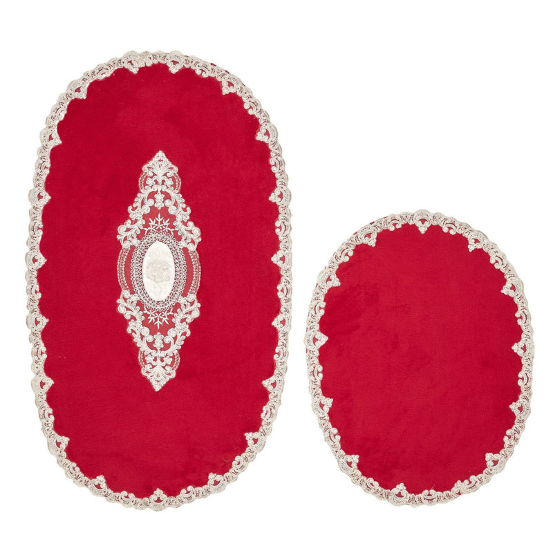 Ensemble de tapis de bain luxueux (2 pièces), 21,7 po x 25,6 po et 25,6 po x 45,3 po | 100% polyester, 1500 g / m², velours de 0,6 po | Dessous antidérapant, antibactérien, facile à nettoyer, lavable en machine à 30 ° C | Parfait pour les salles de