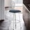 Tabouret de bar Herdon en acier inoxydable brossé et similicuir Herdon