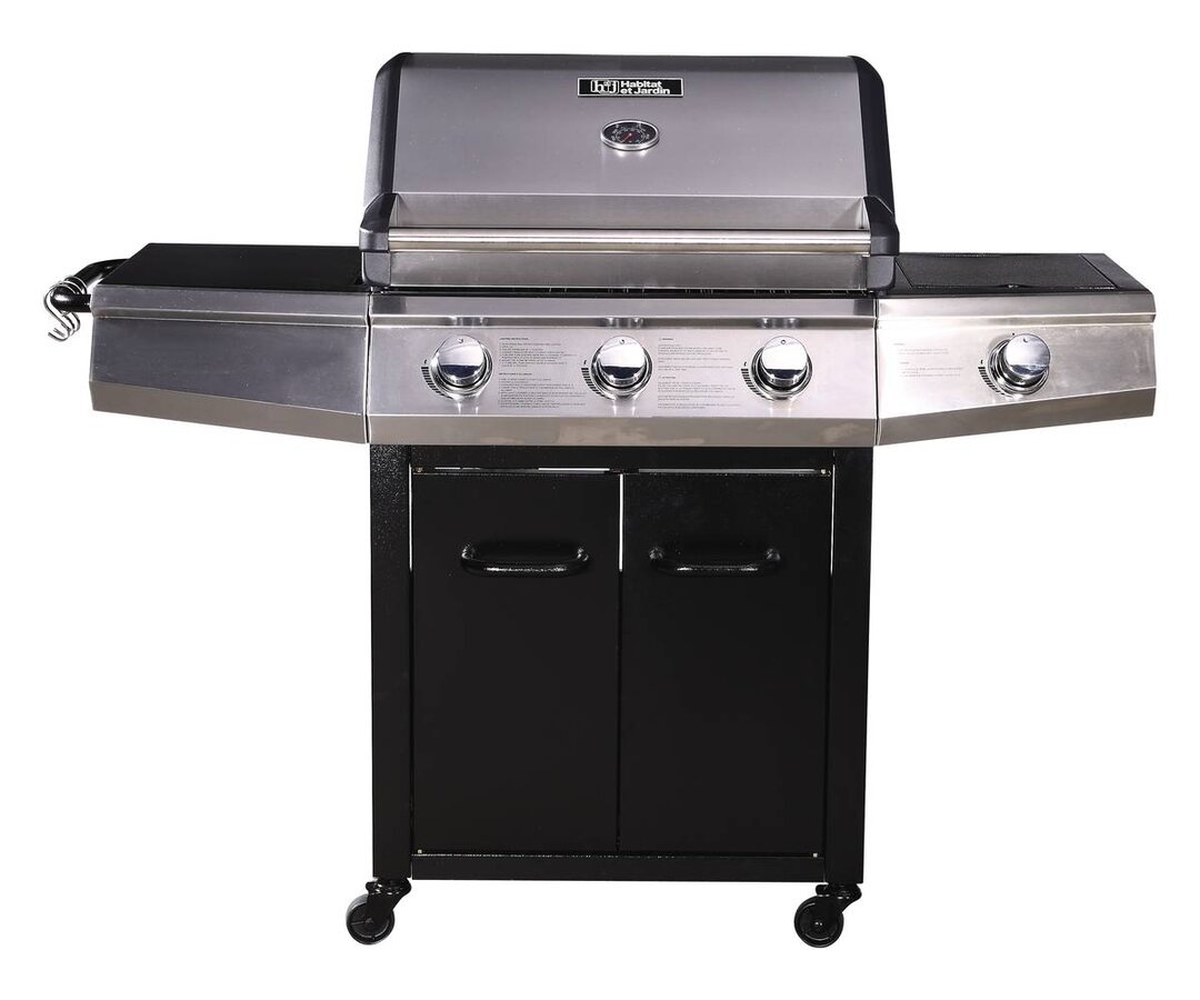 67 cm Gasgrill mit 4 Brennern Mobley