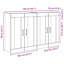  Wall-Mounted Cabinet 2 Pcs Old Wood 69.5 X 34 X 90 Cm-2117489343