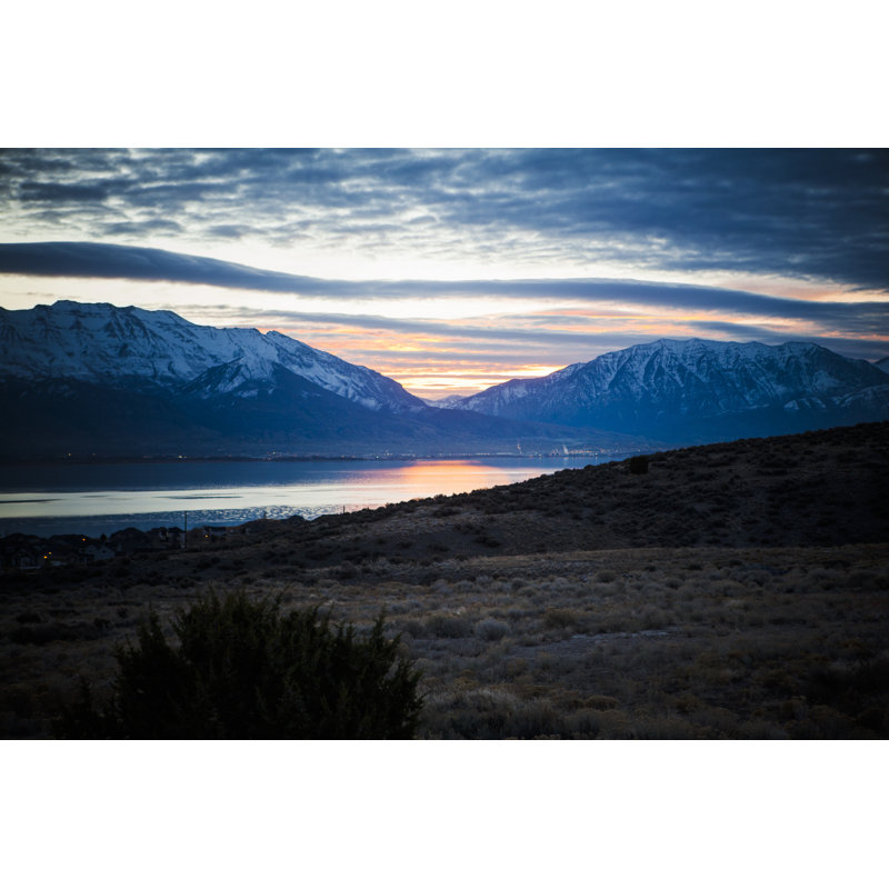 Lever de soleil sur le lac Utah par Renpoto, H 32 po x l 48 po
