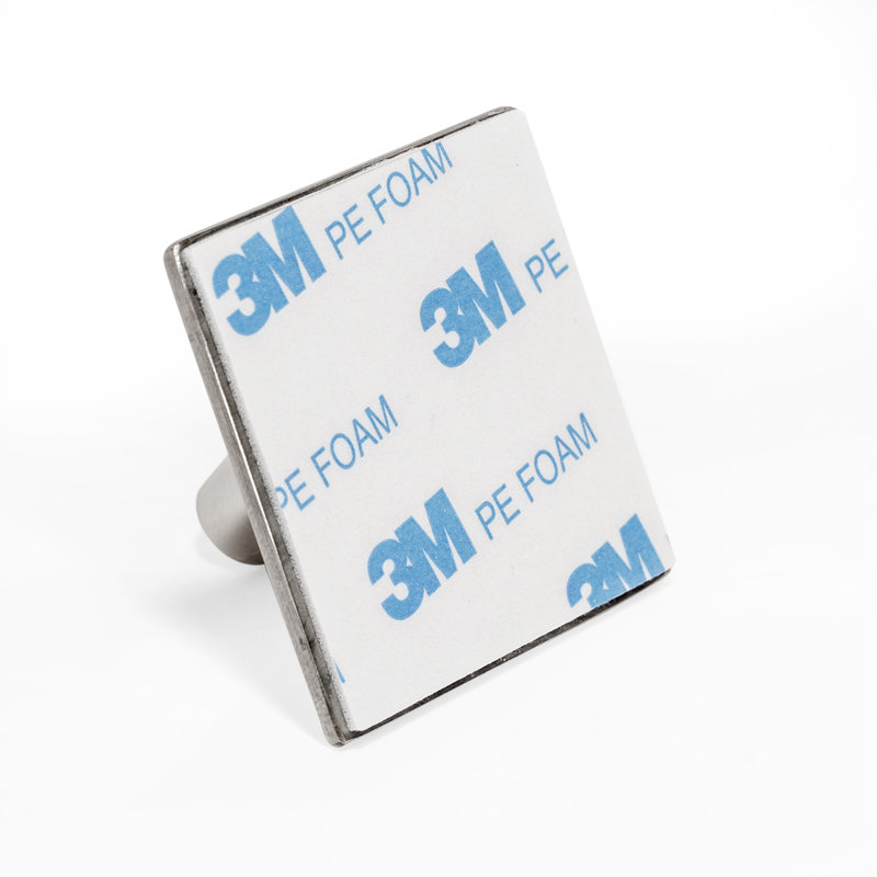 Stainless Steel Wall Hook with No-Drill Adhesive Mounting