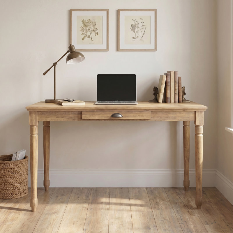 Bureau en bois avec tiroir de rangement 60 "pour bureau à domicile et salle d'étude, Dérive en mer