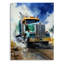 Camion lourd semi-robuste I - Camion, art mural en acrylique pour le salon-2034522184