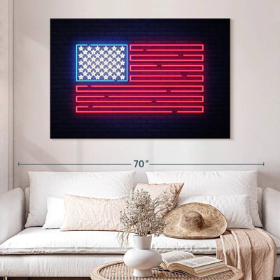 Enseigne néon Borges USA