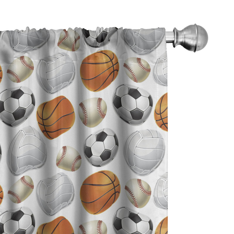 Semi-Sheer Rod Pocket Curtain Panels, 28" x 95"
