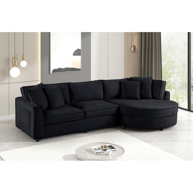 Elva Black Sectional