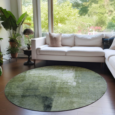 Malm Washable Abstract Indoor / Outdoor Rug
