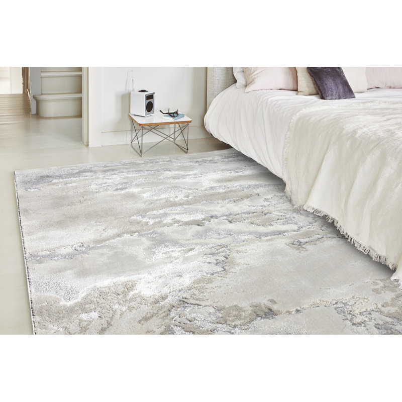 Aurora AU02 Cloud Metallic Area Rug, Rectangle 160 x 230cm, Blue