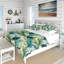 Ensemble de housse de couette à motif floral Palm Mirage-1982155867