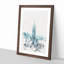 Empire State Building In New York Watercolour - Framed Print