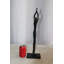 Statue de fille de yoga en aluminium noire Collection Nifao Serenity