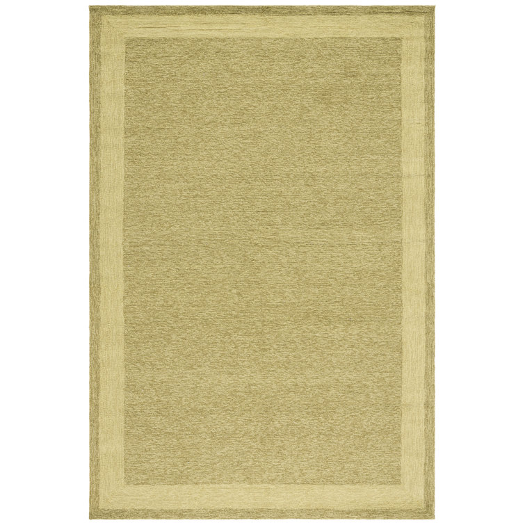 Taran Easy Care Hand Hooked Performance Solid Color Rug