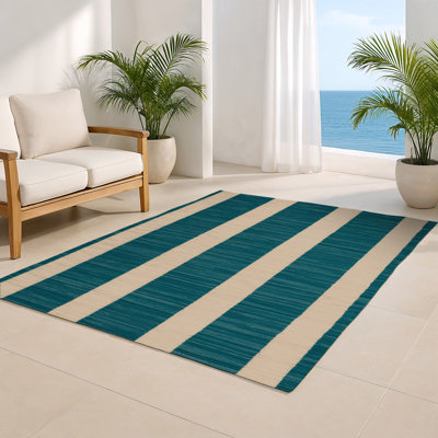 Tapis intérieur / extérieur vert HorizontalStripes