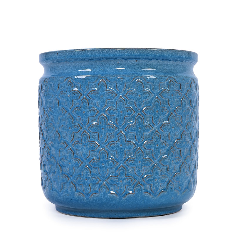 Pot à fleurs 3 Modern Modern Design, Bleu