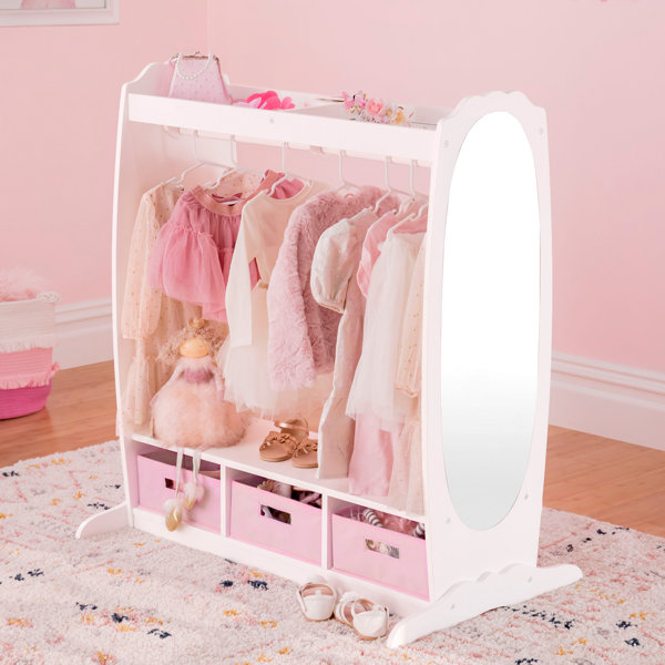 OZS Doll Closet Wardrobe Clothing Organizer for Girl Doll Clothes and  Accessories Storage