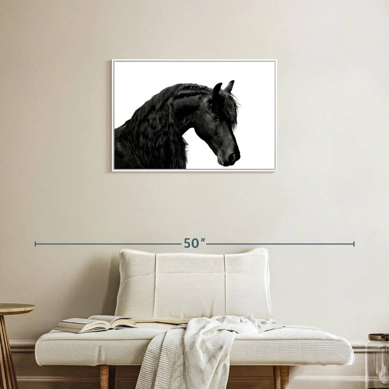 Classic Black I, Floating Frame White, 31" X 21"