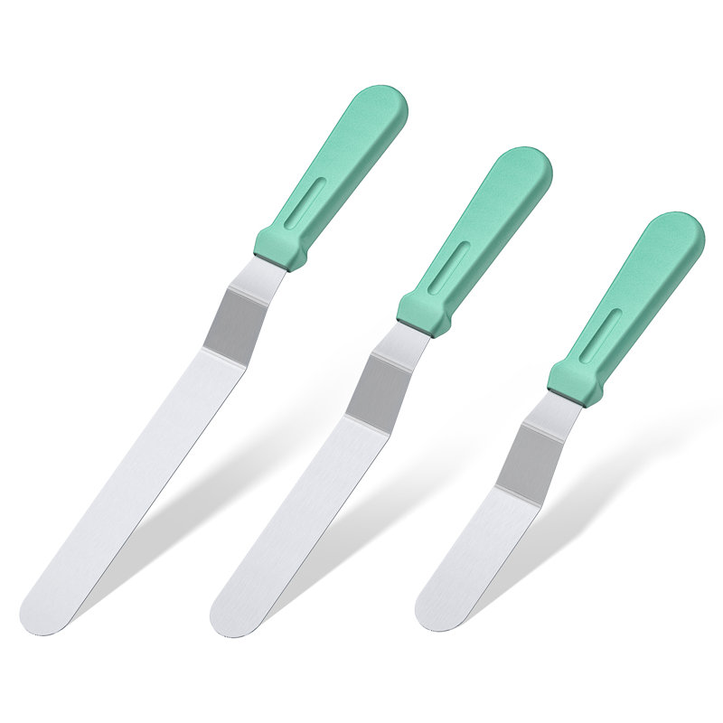 Ensemble de 3 spatules à glaçage U-Taste, Ciel aqua