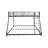 Metal Twin Over Full Bunk Bed/ Heavy-Duty Sturdy Metal/ Noise Reduced/ Squeak Free/ Wooden Slat/ No Box Spring Needed