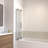 Nereus 44" W x 48" H Frameless 4-Fold Folding Tub Door with Clear Glass
