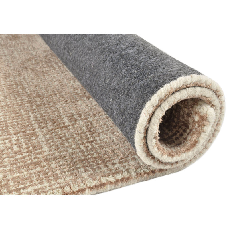 Solid Colour Hand Woven Area Rug, Rectangle 65 x 135 cm