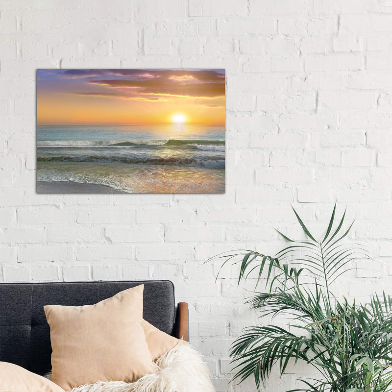 Dawn Rays - Print on Canvas, No Framed, 101.6 cm H x 66.04 cm W x 3.175 cm D