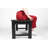 Backless HDPE Adirondack Bench With Wood Texture, Poly Lumber Seat For Patio, Backyard, Balcony, All Weather Resistant With UV Protection, Black-55040586