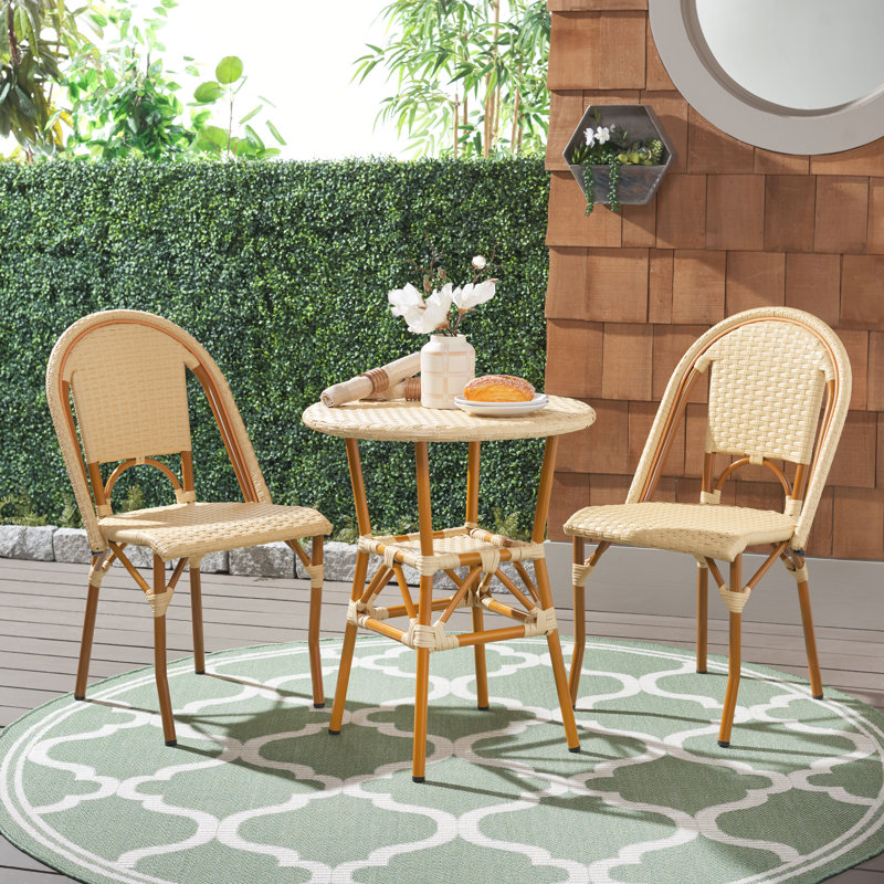 Ensemble bistro 23,75 po Adreian, Brun, Naturel