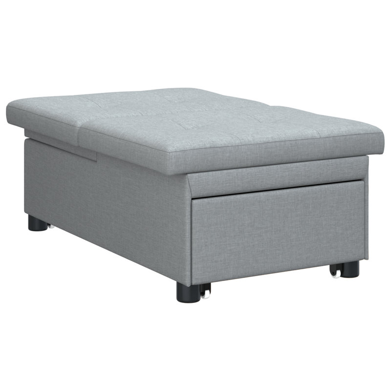 Canapé-lit vidaXL gris clair contreplaqué 76,38 x 19,69 x 32,28 po, Gris clair