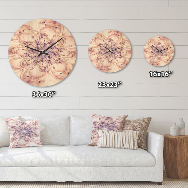Horloge murale pleine fleur, Grand