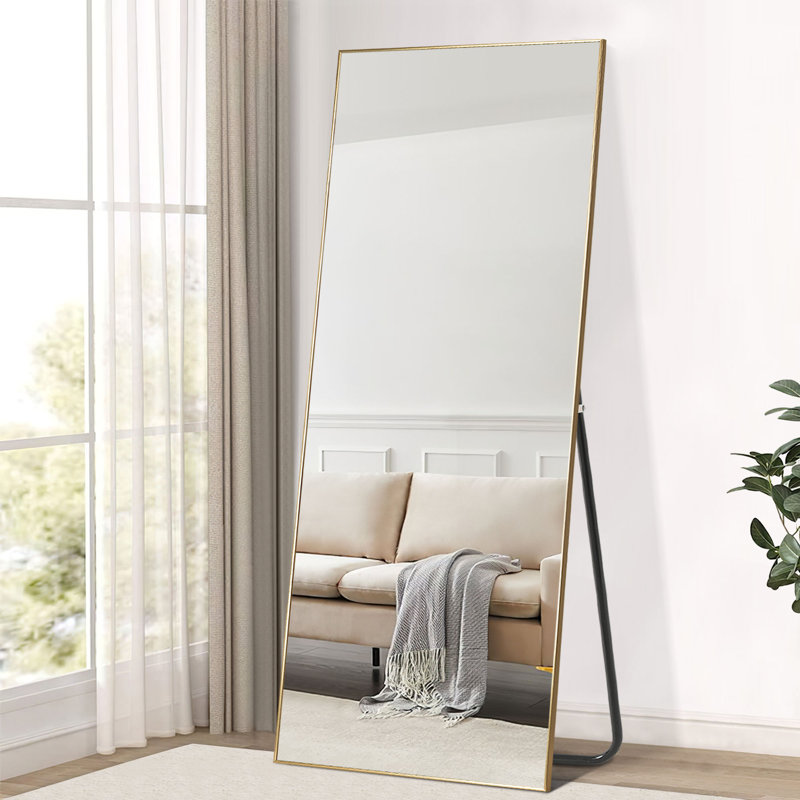 Miroir pleine grandeur Adhvika, Or, 59 po x 20 po