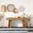 Farmhouse Narrow Entryway Table Behind The Couch