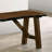 Walnut Finish Bench With Live Edge Design for Dining Room - Walnut
