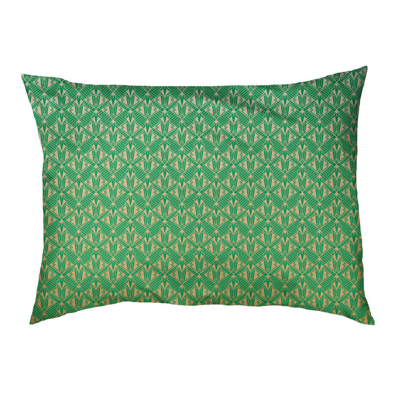 Coussin pour chien Byrge, Moyen (l 42,5 po x P 32,5 po x H 14 po), Vert clair / noir