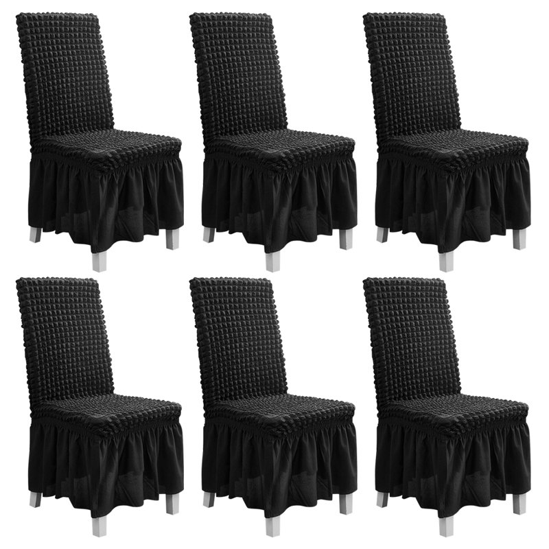Housse pour chaise de salle à manger, Noir