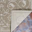 Tapis d'intérieur / extérieur champagne / taupe à motif floral Ariadne-21250508