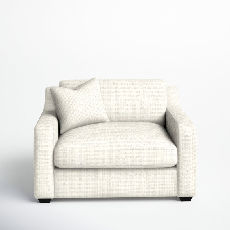 Rhodes Upholstered Chair And A Half, Conversation Pearl Basketweave