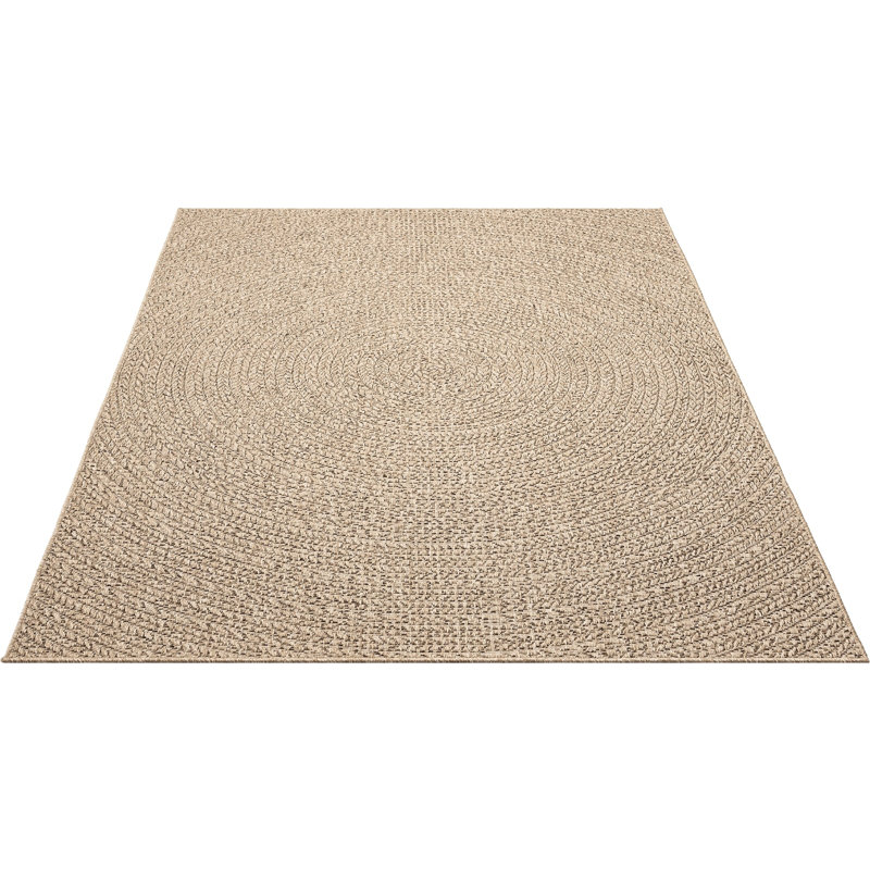 Alyrica Solid Colour Machine -made Area Rug, Natural brown, Rectangle 200 x 290 cm