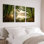 Ensemble de 3 tableaux sur toile Forest Lake Art pour la décoration du salon, de la chambre et de la maison