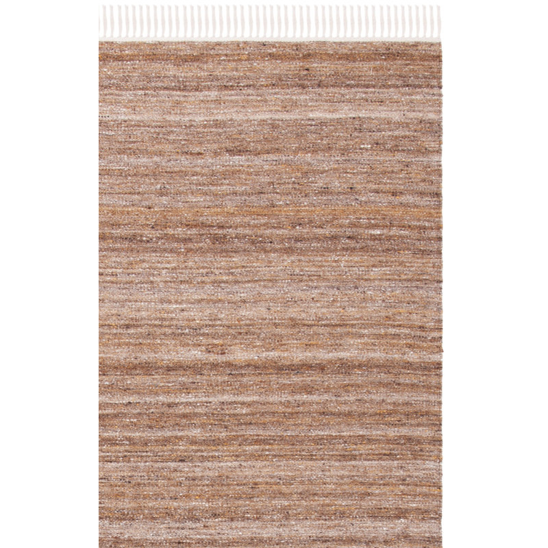 Tapis beige en laine / coton touffeté à la main Emersyn, Tapis de couloir 2 pi 3 po x 9 pi