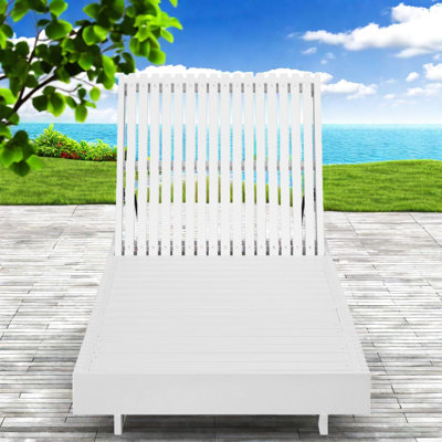 Méridiennes de patio réglables en bois de style moderne pour les espaces extérieurs