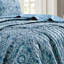 Ensemble de couvre-lit bleu en microfibre 3 pièces-761557506