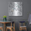 Art mural en métal «Blue Bubbles 3» par Chris Paschke-102871978