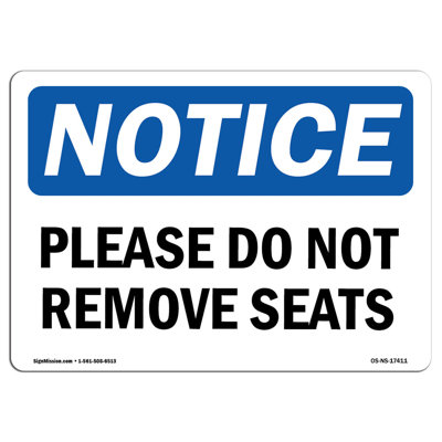 Please Do Not Reserve Seats Sign