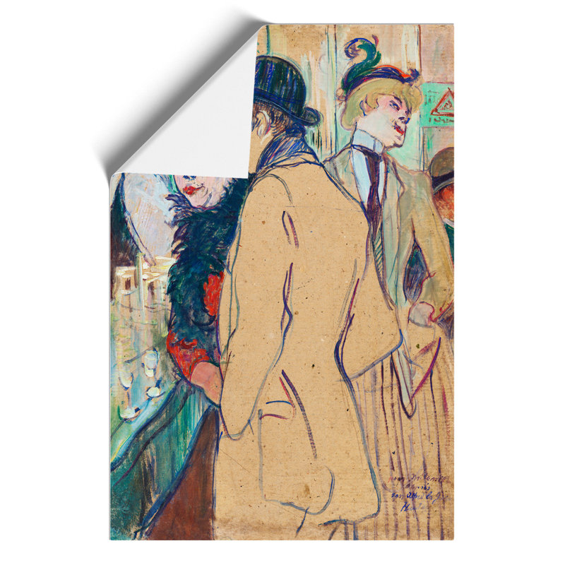Alfred La Guigne by Henri de Toulouse Lautrec - Frameless Print, 59cm H x 42cm W x 0.1cm D