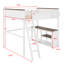 Loft Bed With Desk,Open Shelf And A Storage Box,USB Charging Station